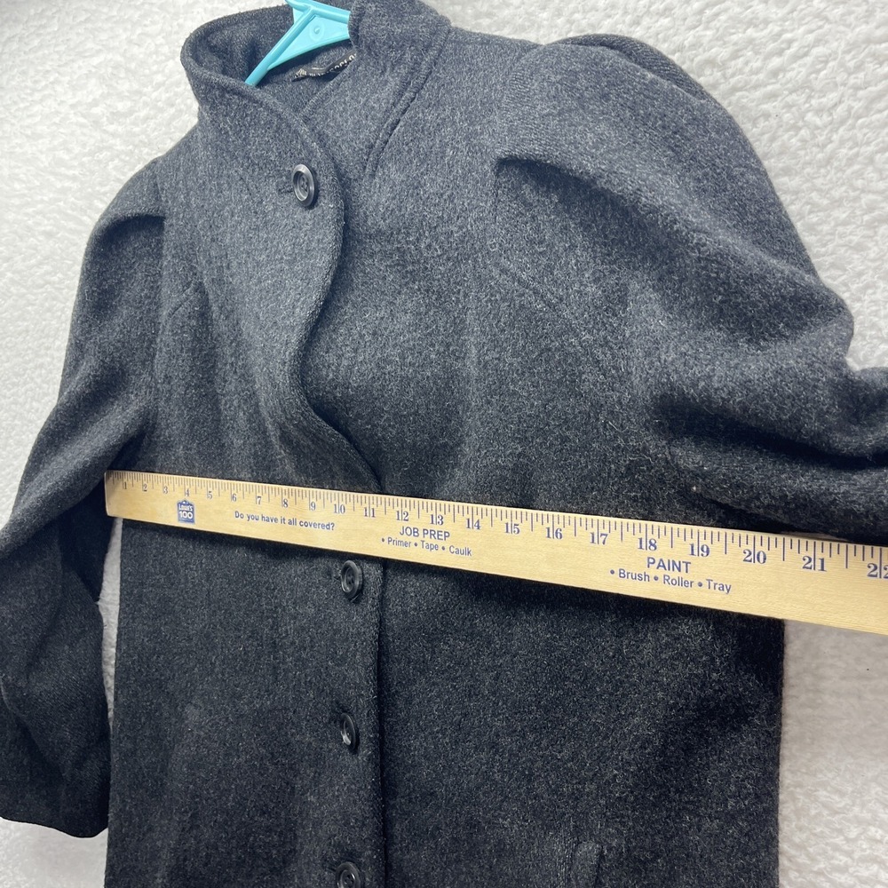International Scene Coat Womens 7/8 Gray Wool Blend Yogoslavia Classic Vintage - Picture 7 of 16